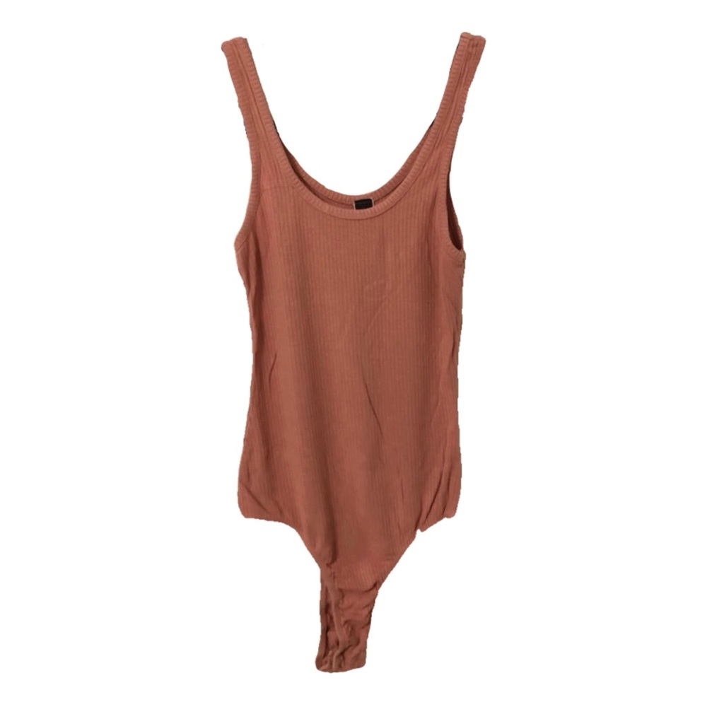 Windsor Basic Pink Ribbed Tank Top Bodysuit